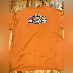 TCU OU RED RIVER RIVALRY 2010 Tee T-shirt ram sponsored Gildan tee Y2K